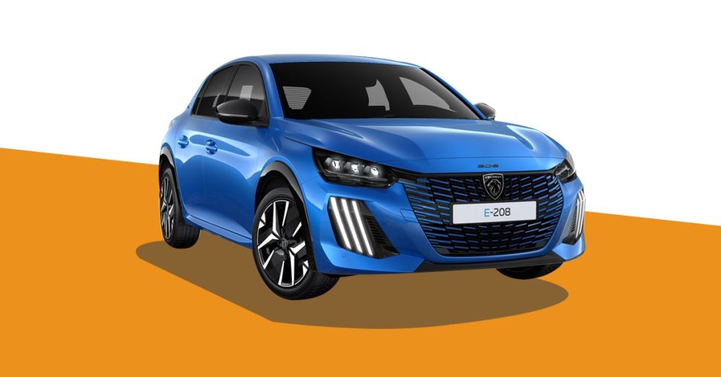 PEUGEOT 208 e-208 Elettrica 100 kW GT Blu Vertigo