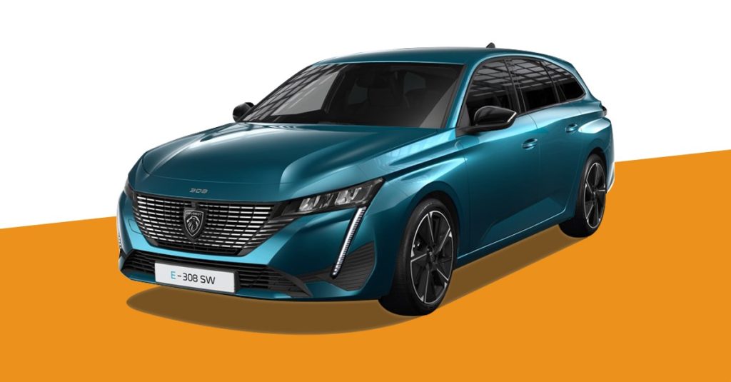 PEUGEOT e-308 motore elettrico (54kWh) 156 CV SW Allure Verde Olivine